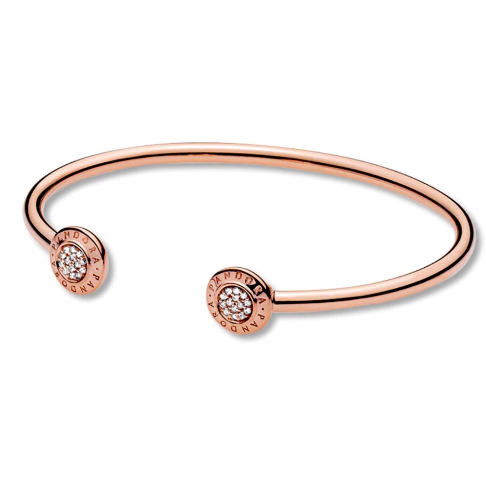 Pandora Bracelet Signature Open Bangle AUTHENTIC
